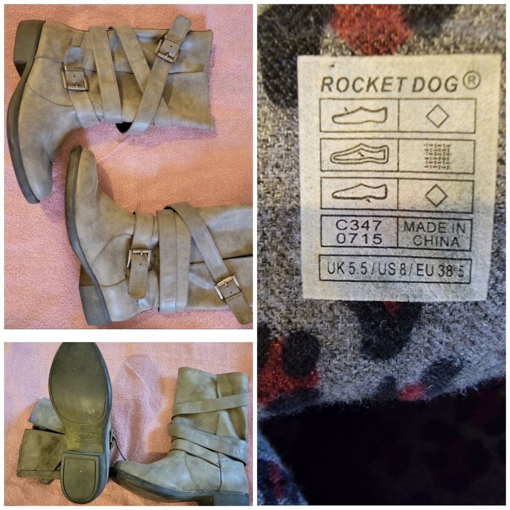 Ankle Boots Size 8 Tan